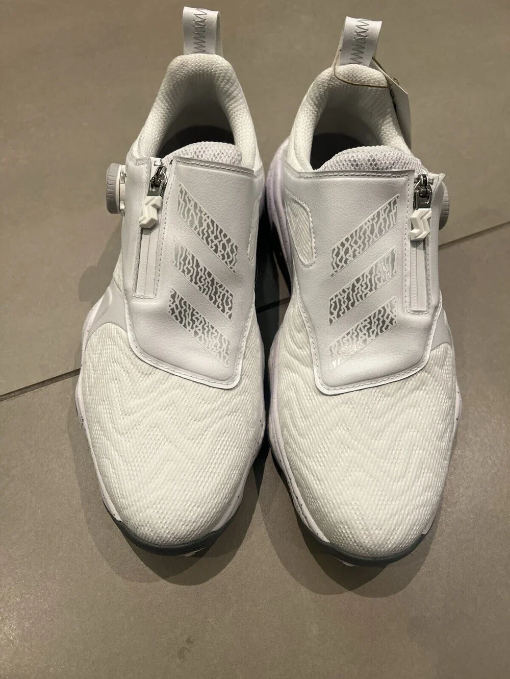 Adidas CodeChaos BOA 25 Mens White/Silver Spikeless Golf Men's Size 9 ID8605